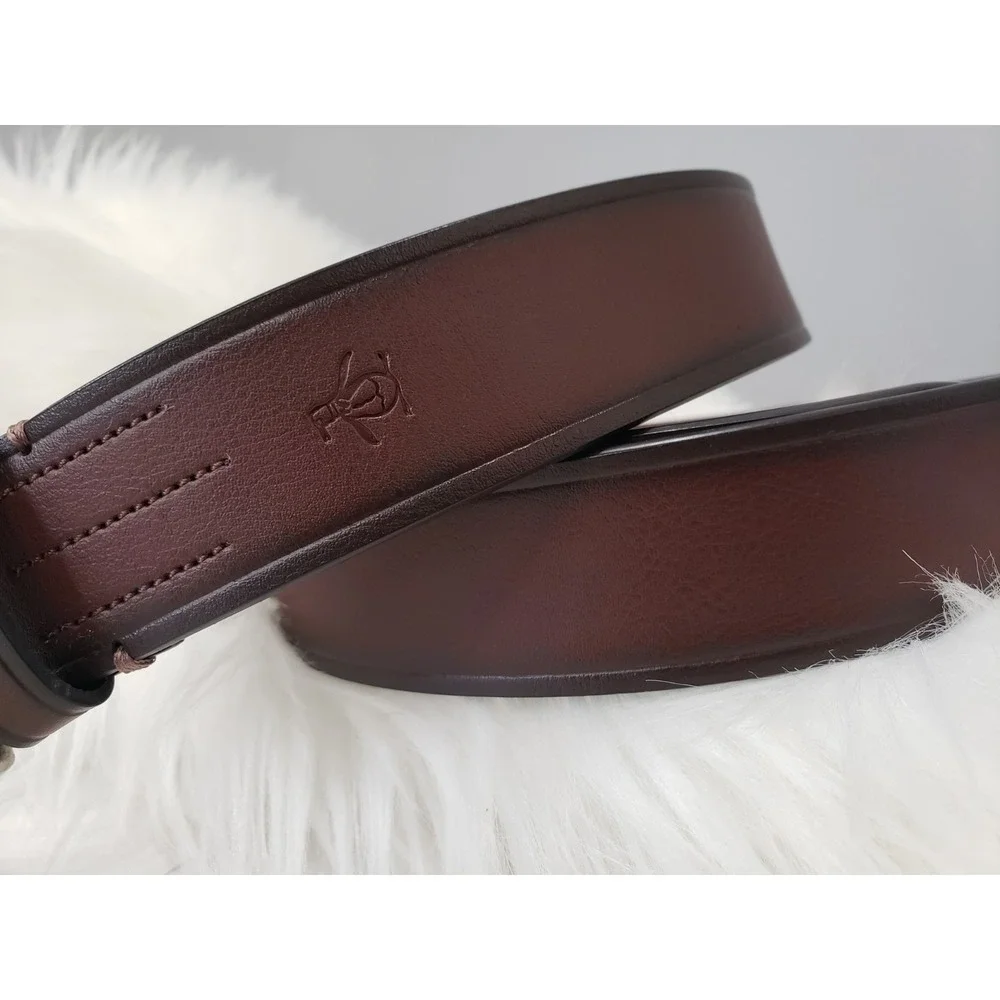 Penguin by Munsingwear DARK BROWN GENUINE LEATHER BELT SIZE‎ 38 DRESS OLD MONEY